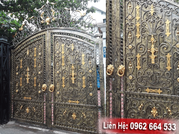 cửa cổng sắt hiện đại