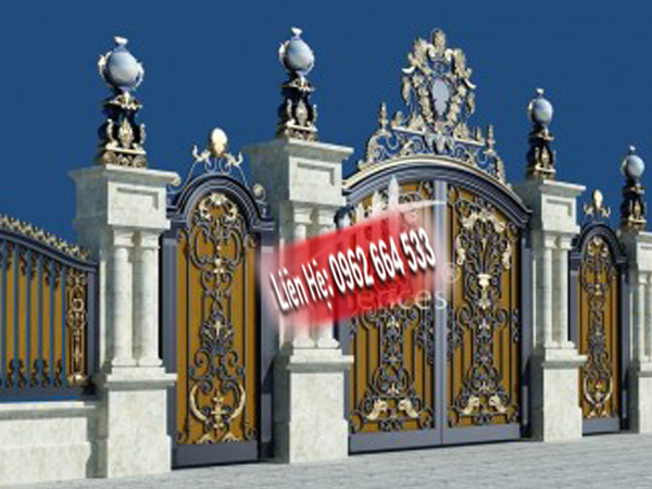 mẫu cửa cổng biệt thự tân cổ điển