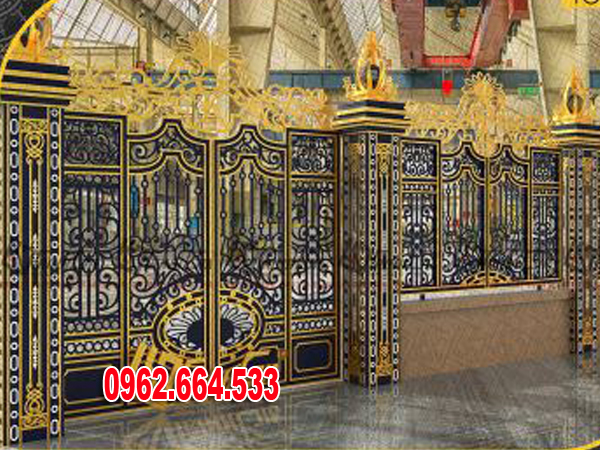 cửa cổng sắt nghệ thuật tân cổ điển